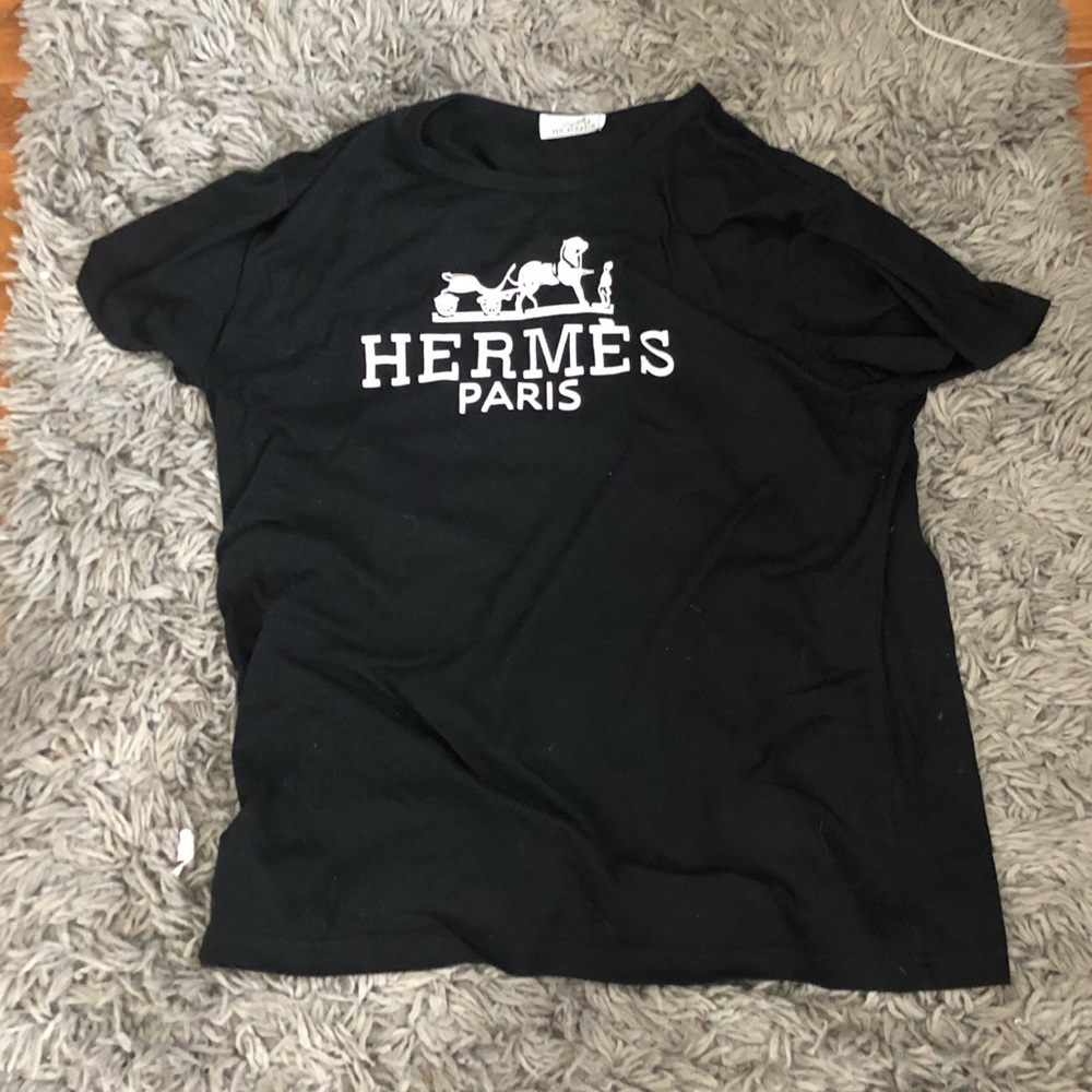 Hermès Black Tee